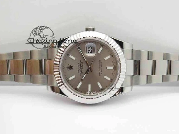 MiroTime 0408 DateJust II 41mm SS BP Maker Best Edition Gray Dial On SS Bracelet SA Trendsetting 3736